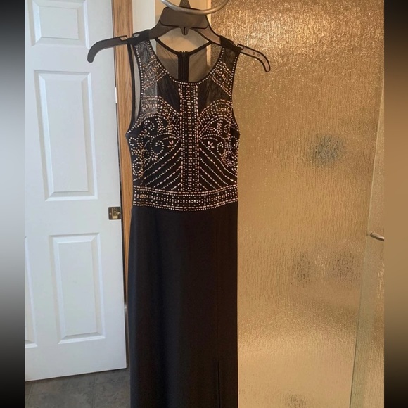 Morgan & Co Black Prom Dress - Picture 1 of 5